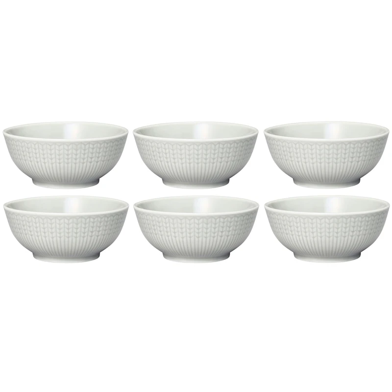 Swedish Grace Schüssel 30 cl 6-er Set, Fog (Light Grey)