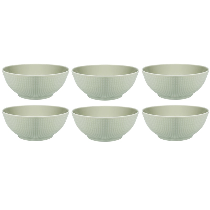 Swedish Grace Schüssel 30 cl 6-er Set, Meadow (Light Green)