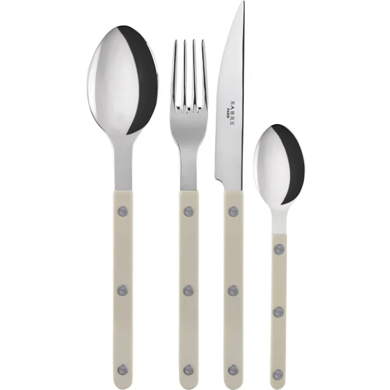 Bistrot Besteck-Set 24 Teile, Light Khaki