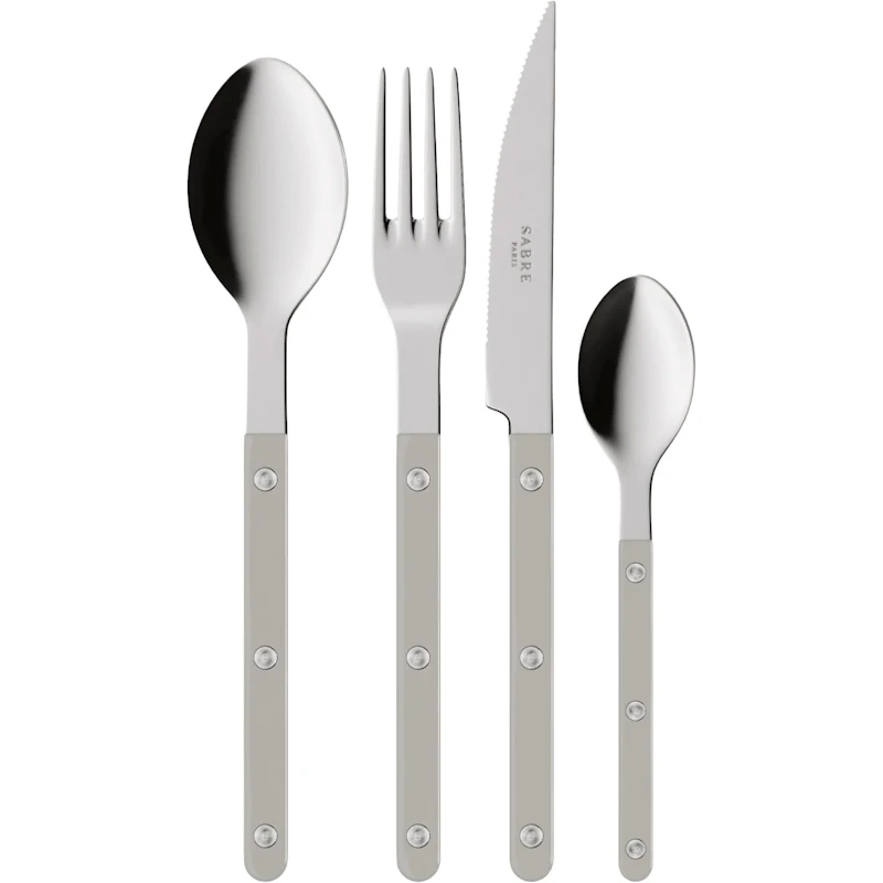Bistrot Besteck-Set 24 Teile, Grau