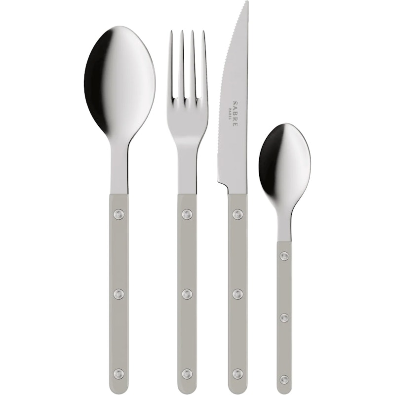 Bistrot Besteck-Set 24 Teile, Grau