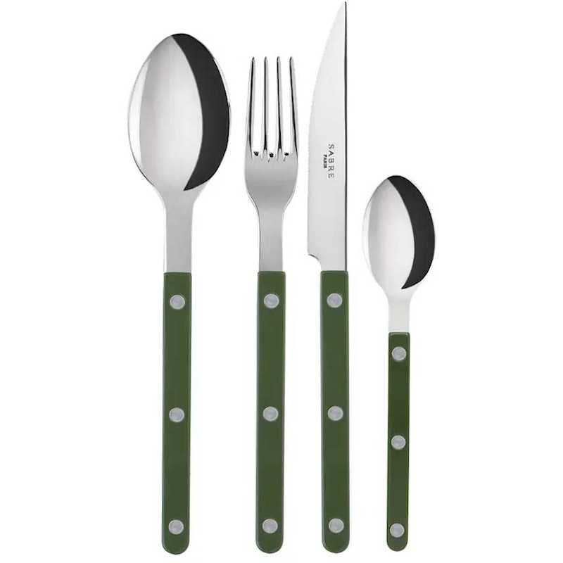 Bistrot Besteck-Set 4 Teile, Grün
