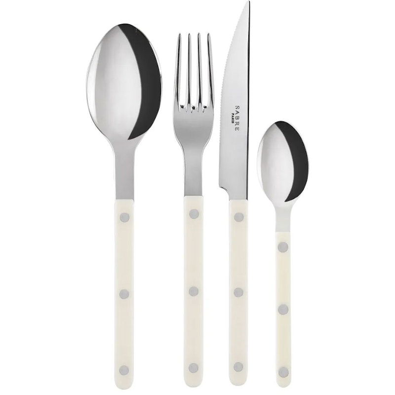 Bistrot Besteck-Set 4 Teile, Ivory