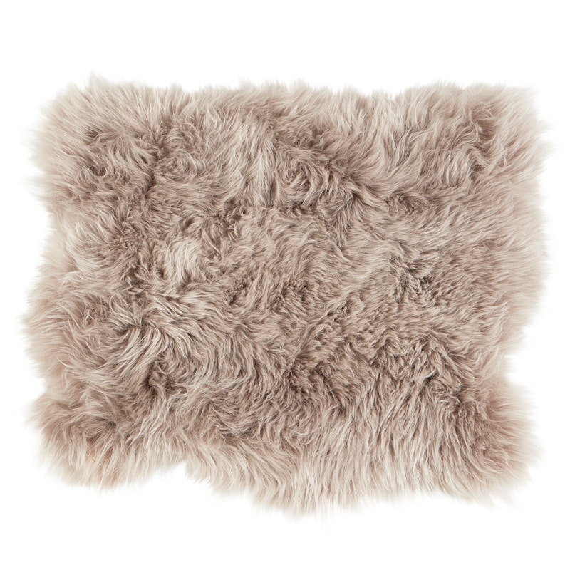 Moa Seat Cushion 45x35cm Long-haired, Mushroom