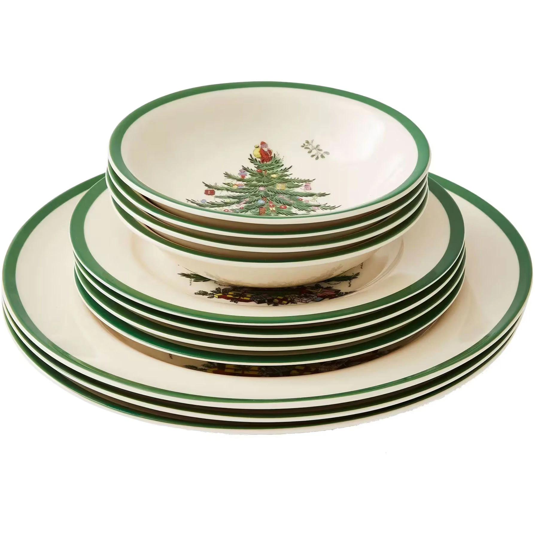 Christmas Tree Geschirr-Set 12-er Set von Spode | RoyalDesign