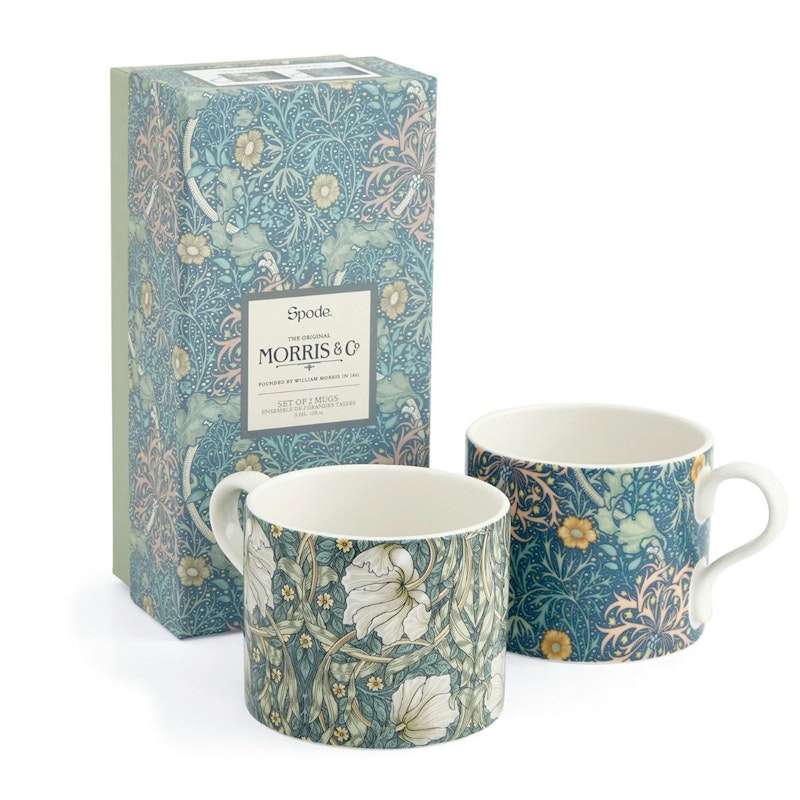 Morris & Co Tassen 2-er Set, Seaweed/Pimpernel