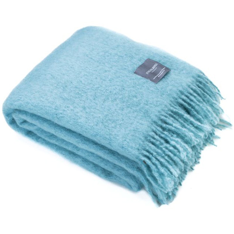 Mohair Plaid 130x170 cm, Aqua