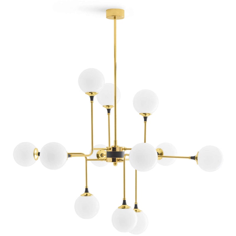 Galassia 12 Hängelampe, Messing