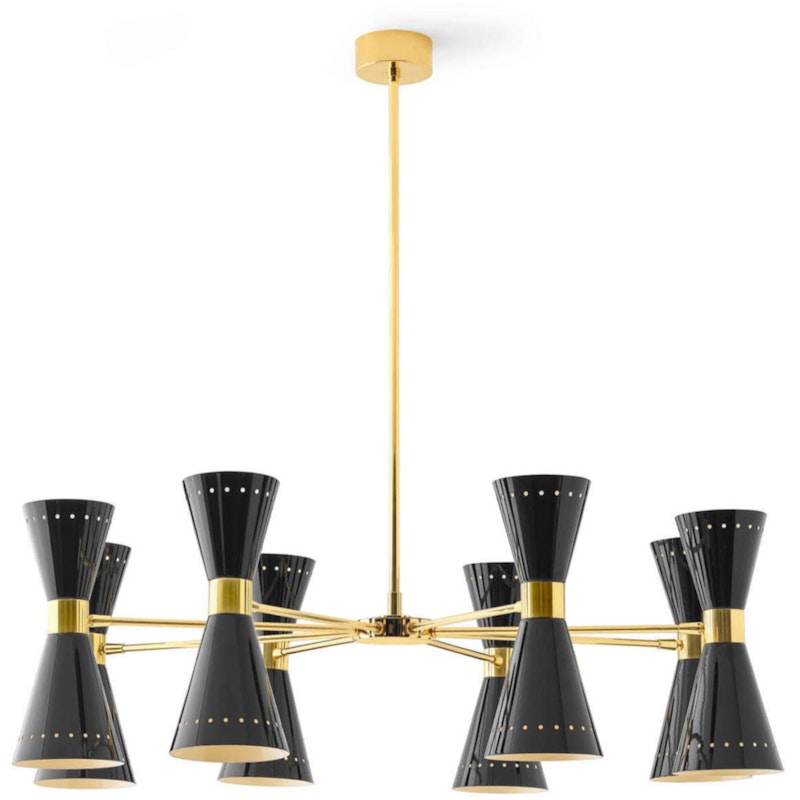 Megafono 8 Hängelampe, Schwarz