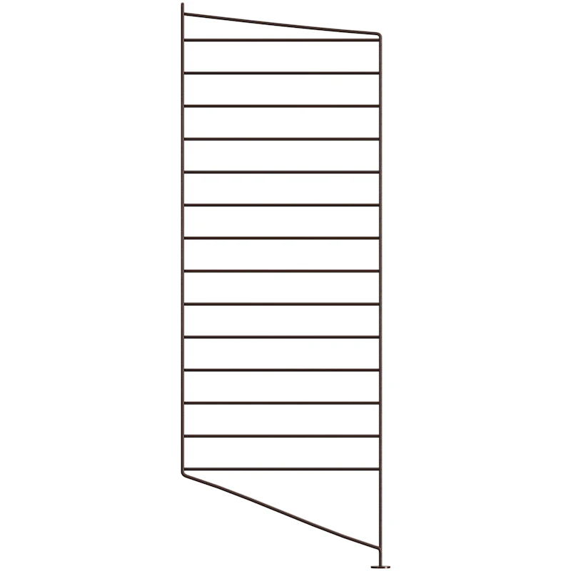 String Paneel Fußboden 30x85 cm 1-er Set, Dunkelbraun