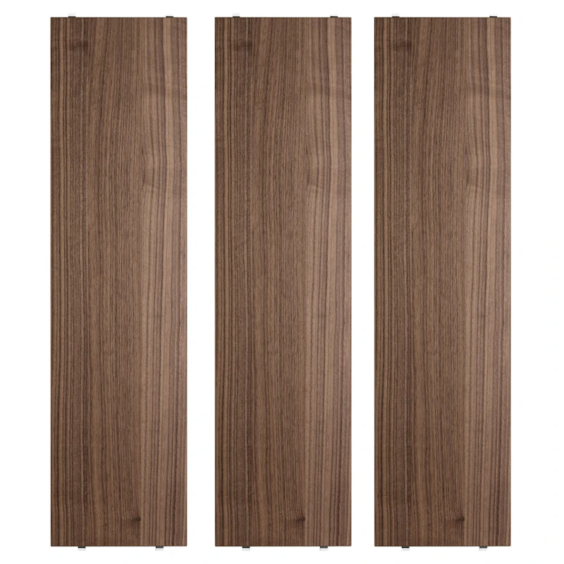 String Regalböden 3-er Set 78x20 cm, Walnussfarben