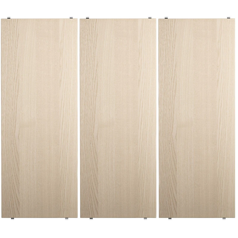 String Regalböden 3-er Set 78x20 cm, Ash