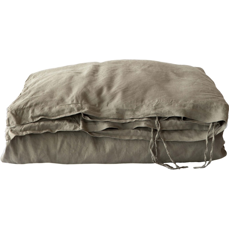 Bettbezug 240x220 cm Leinen, Olive