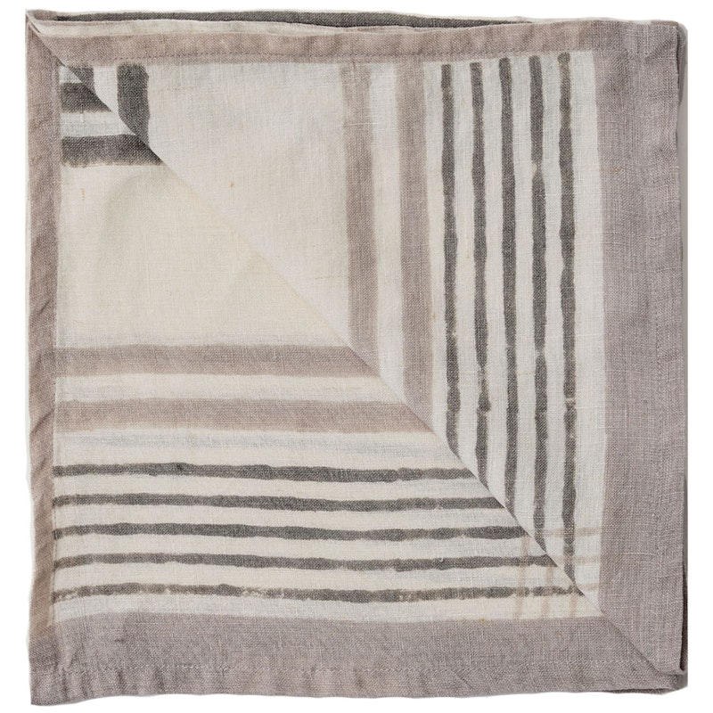 Ella Serviette 50x50 cm, Grey Checkered