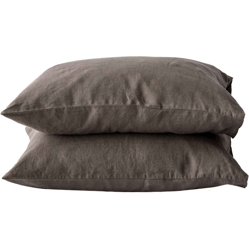 Linen Kissenbezug 50x60 cm 2-er Set, Taupe