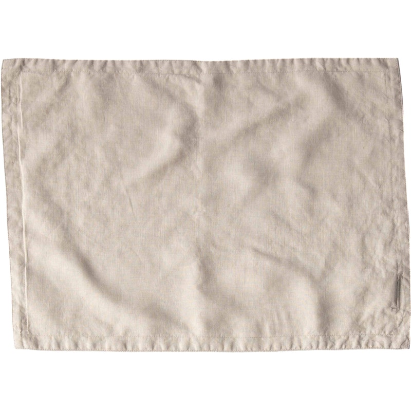 Linen Tischset 35x50 cm, Warmes Grau