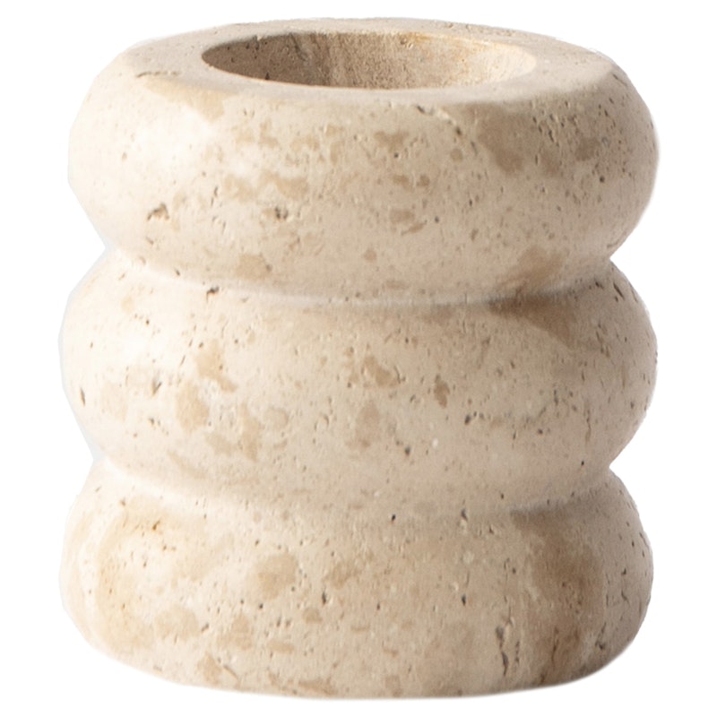 Travertine Kerzenhalter, 15 cm