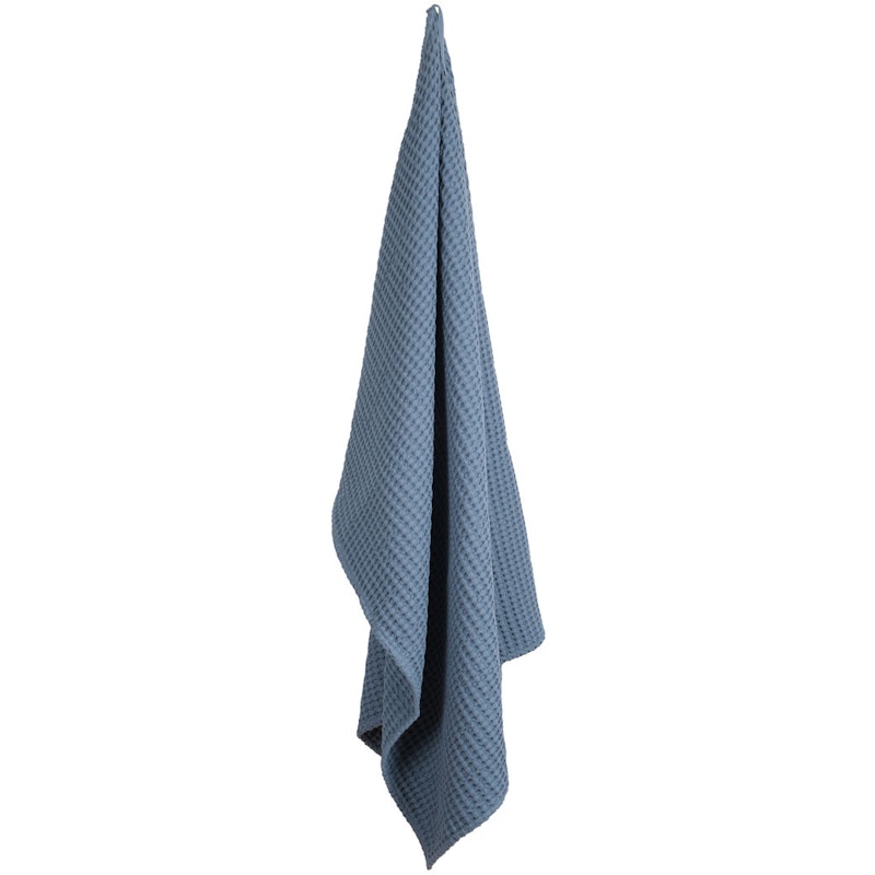 Big Waffle Handtuch / Decke, Grey Blue