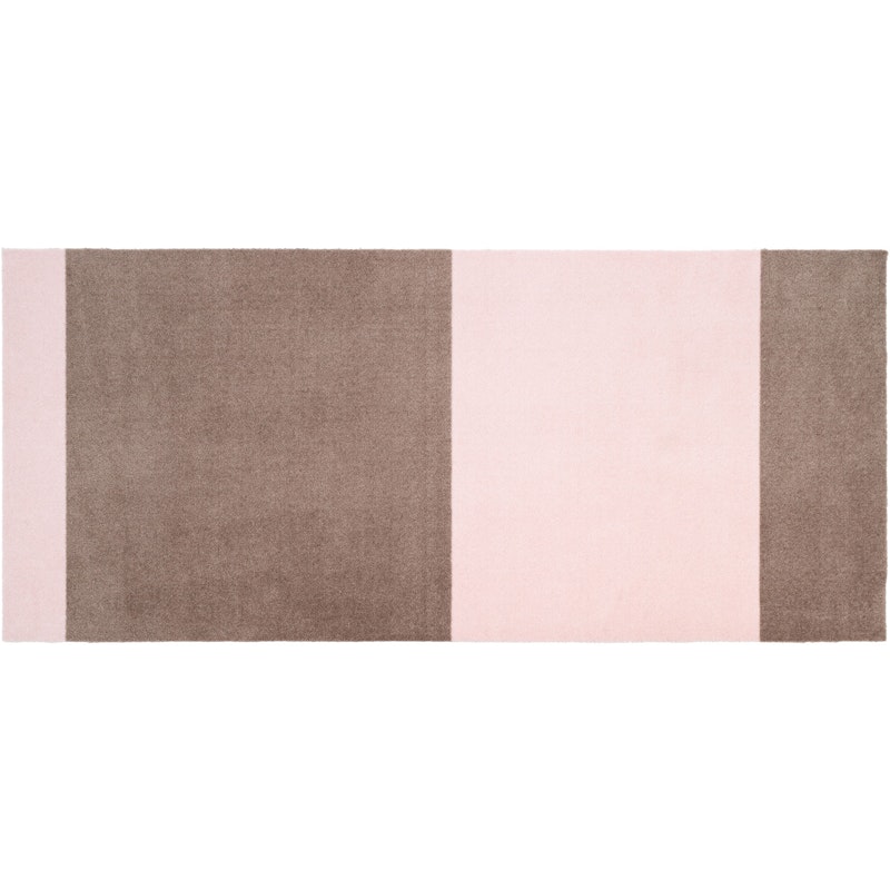 Stripes Teppich Sandfarben/Light Rose, 90x200 cm