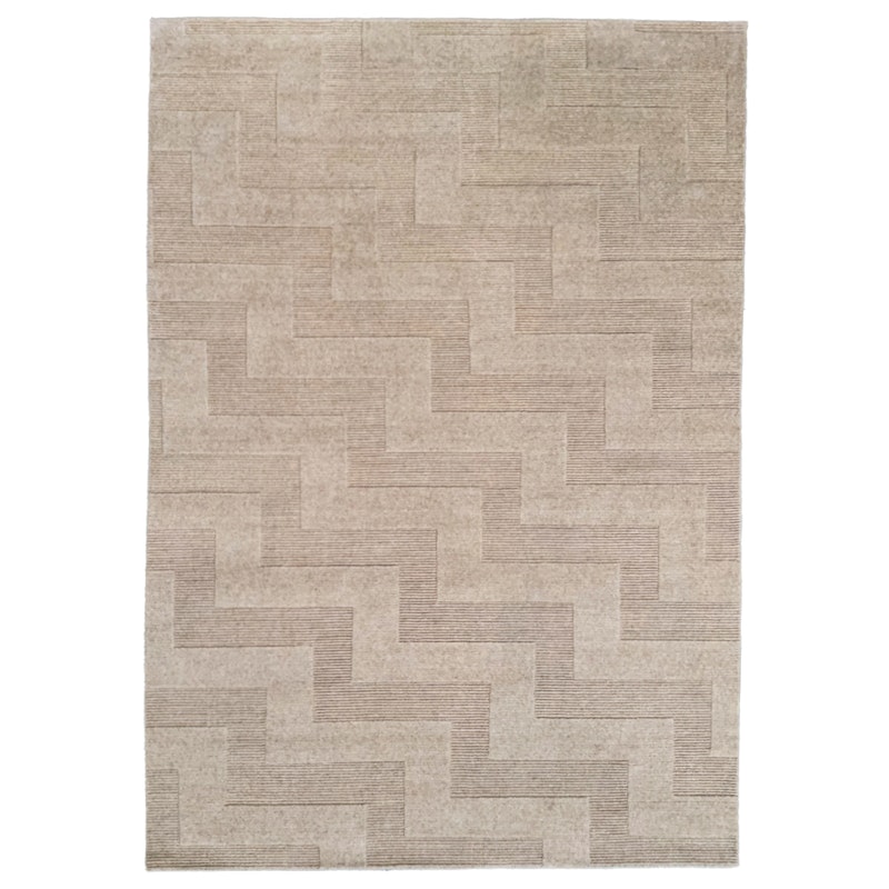 Valmont Wollteppich 200x300 cm, Beige Melange
