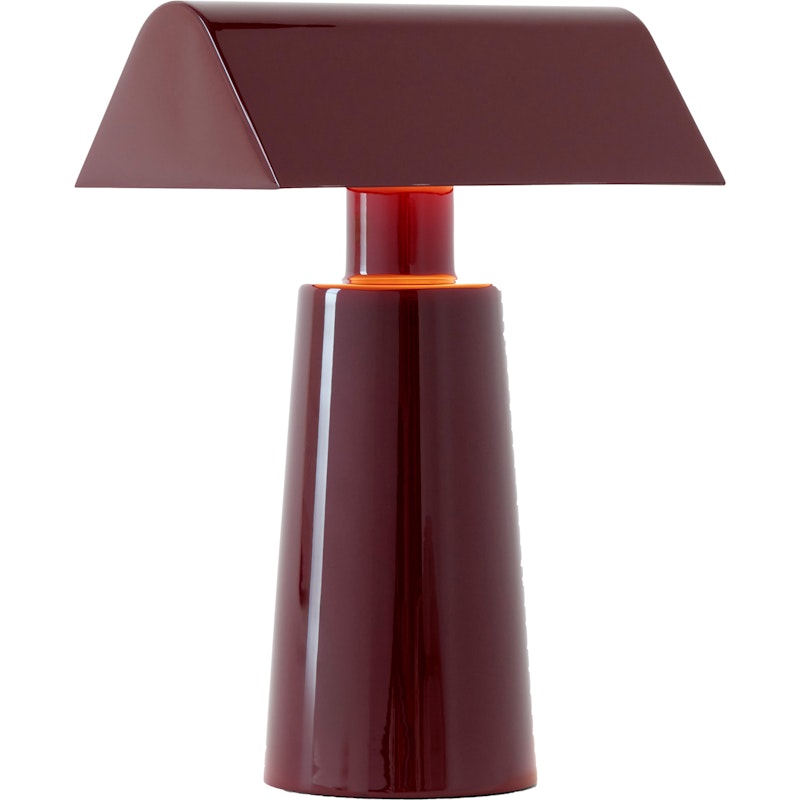 Caret MF1 Tischlampe Tragbar, Dark Burgundy