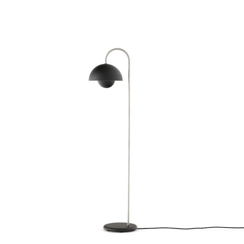 Flowerpot VP12 Stehlampe, Matt Black