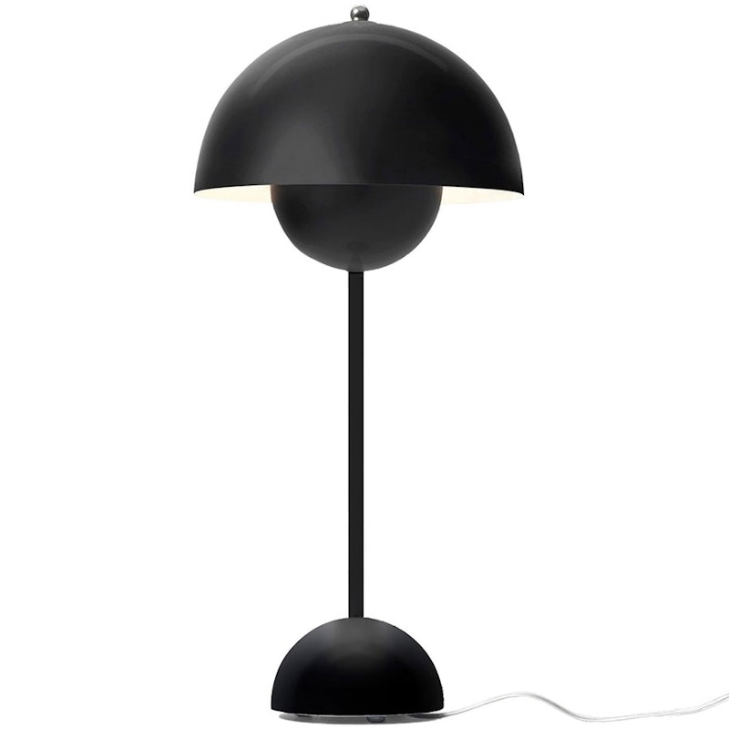 Flowerpot VP3 Tischlampe, Schwarz Matt