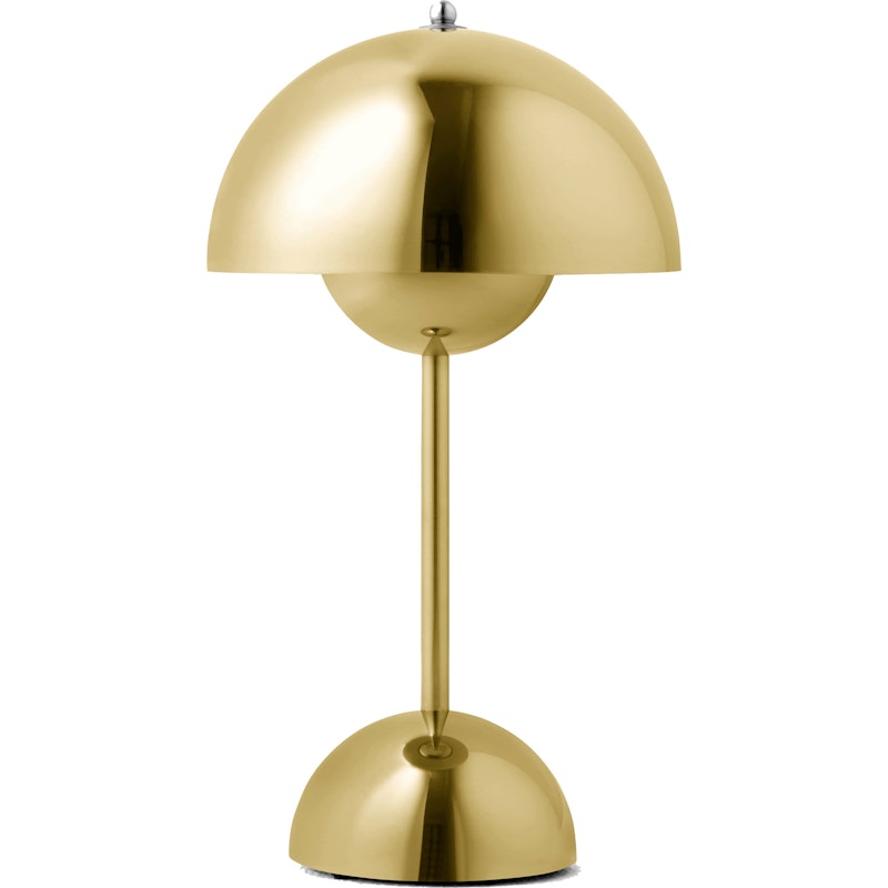 Flowerpot VP9 Tischlampe Tragbar, Brass-Plated