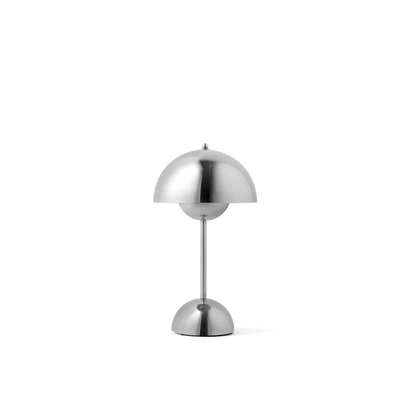 Flowerpot VP9 Tischlampe Tragbar, Chrome-Plated