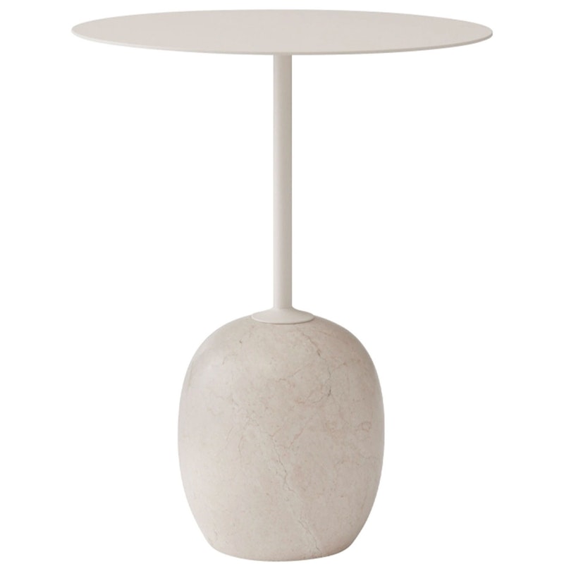 Lato LN8 Tisch 40 cm, Ivory White / Crema Diva Marble