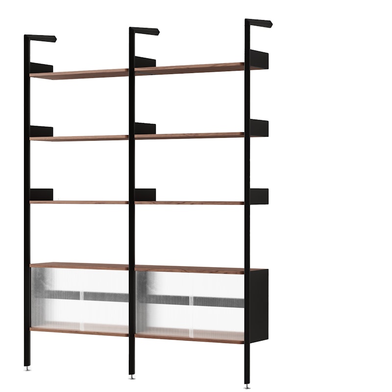 Rombe IF3/IF6 Regalsystem Config E, Walnussfarben