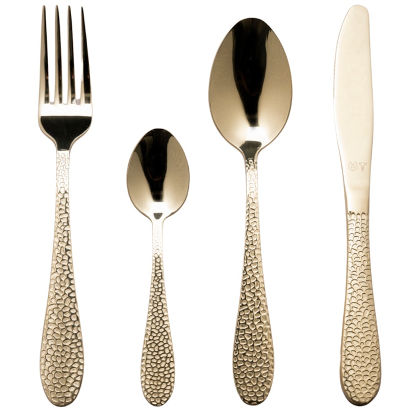 Besteck-Set 16 Teile, Gold