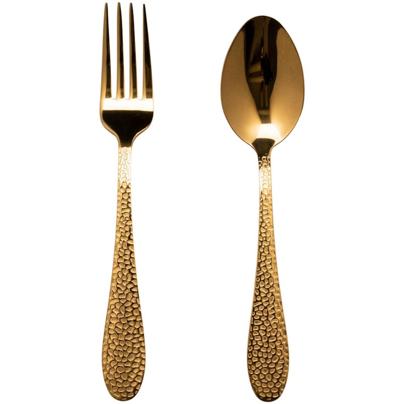 Frost Dessertbesteck / Vorspeisenbesteck 8 Teile, Messing