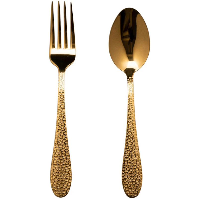 Frost Dessertbesteck / Vorspeisenbesteck 8 Teile, Messing