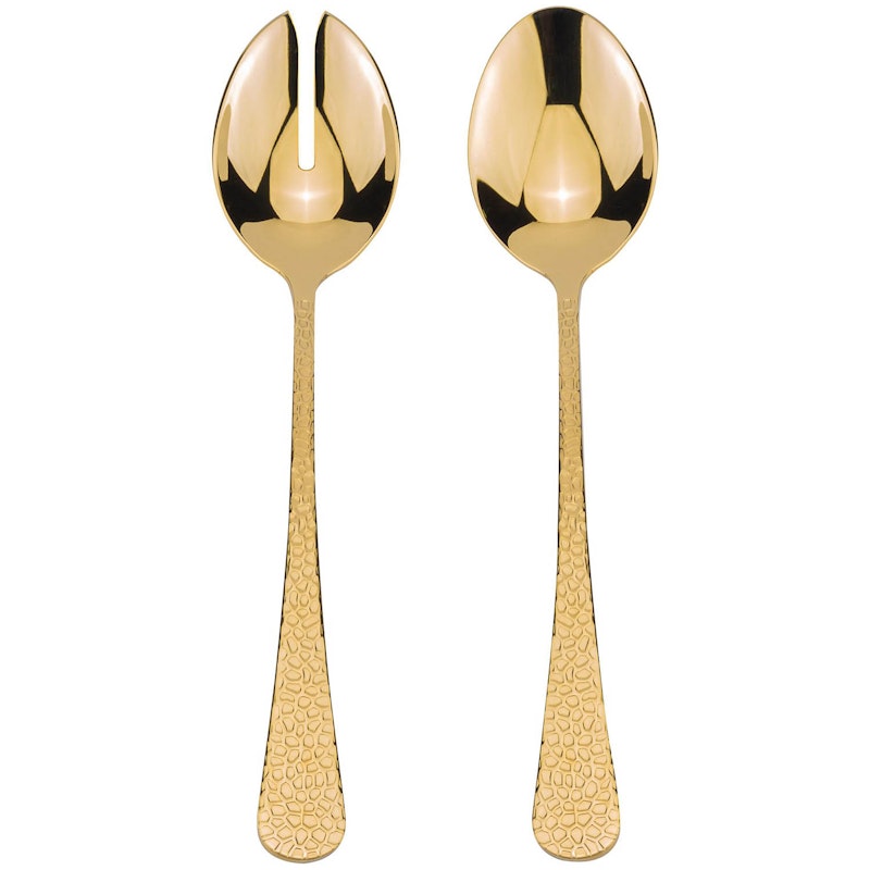 Frost Salatbesteck 2 Teile, Gold