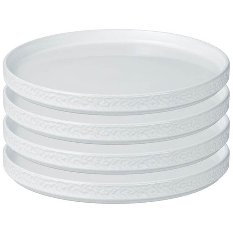 Servisen C Teller 25 cm 4-er Set, Weiß