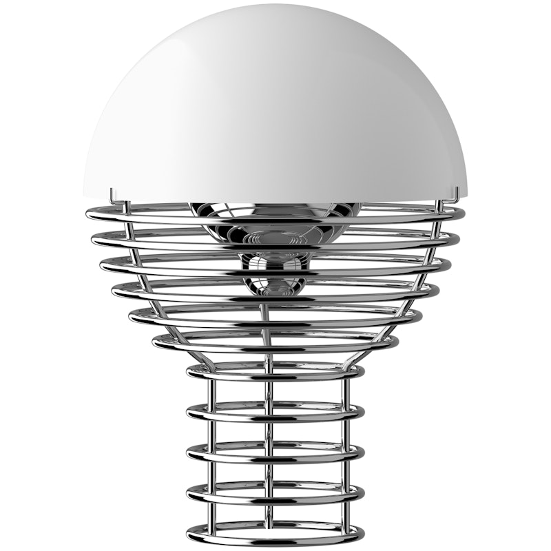 Wire Tischlampe Tragbar Ø18, Weiß