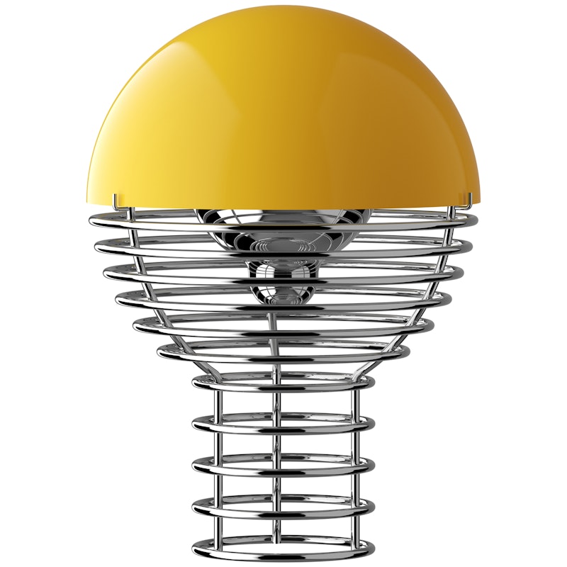 Wire Tischlampe Tragbar Ø18, Gelb