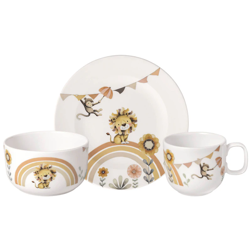 Boho Kids Kindergeschirr-Set, 3-teilig, Beige