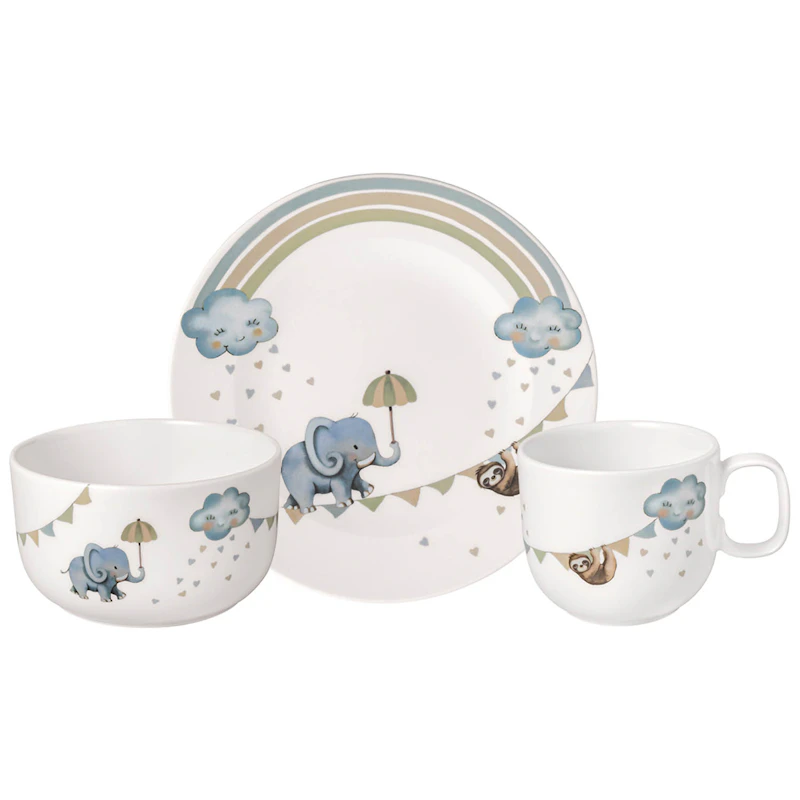 Boho Kids Kindergeschirr-Set, 3-teilig, Blau