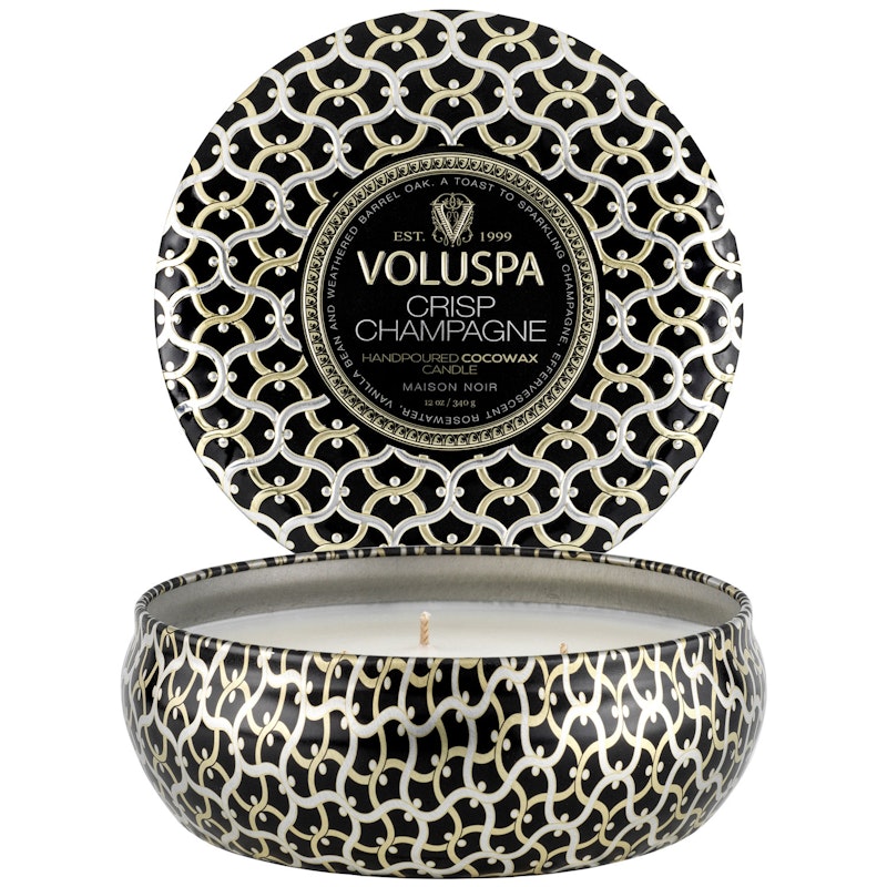 Maison 3-Wick Tin Duftkerze, Crisp Champagne