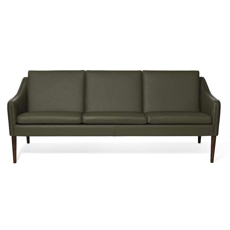 Mr. Olsen 3-Sitzer-Sofa, Pickle Green / Walnuss Geölt- Eiche