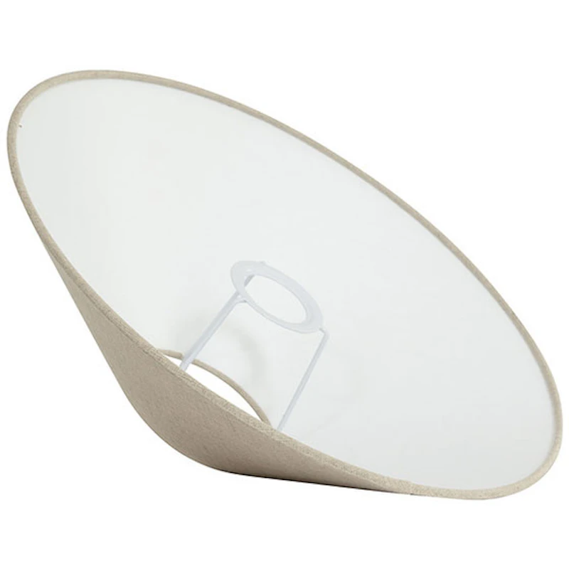 Basic Lampenschirm Flach 30 cm, Natürlich