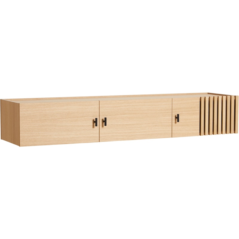 ARRAY Sideboard Niedrig / Wand 150 cm, White Pigmented Oak