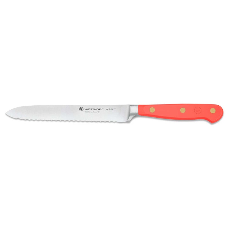 Classic Colour Gezahntes Universalmesser 14 cm, Coral Peach