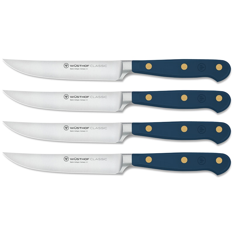 Classic Colour Steakmesser 4-er Set, Wild Blueberry