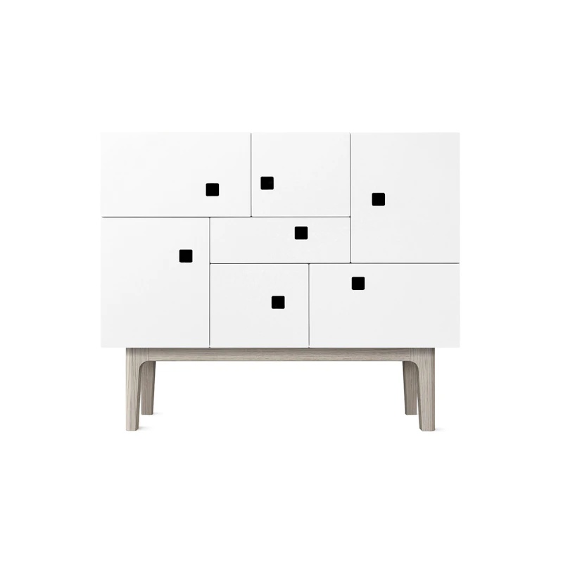 Peep C1 Sideboard, Angel White / Weiße Eiche