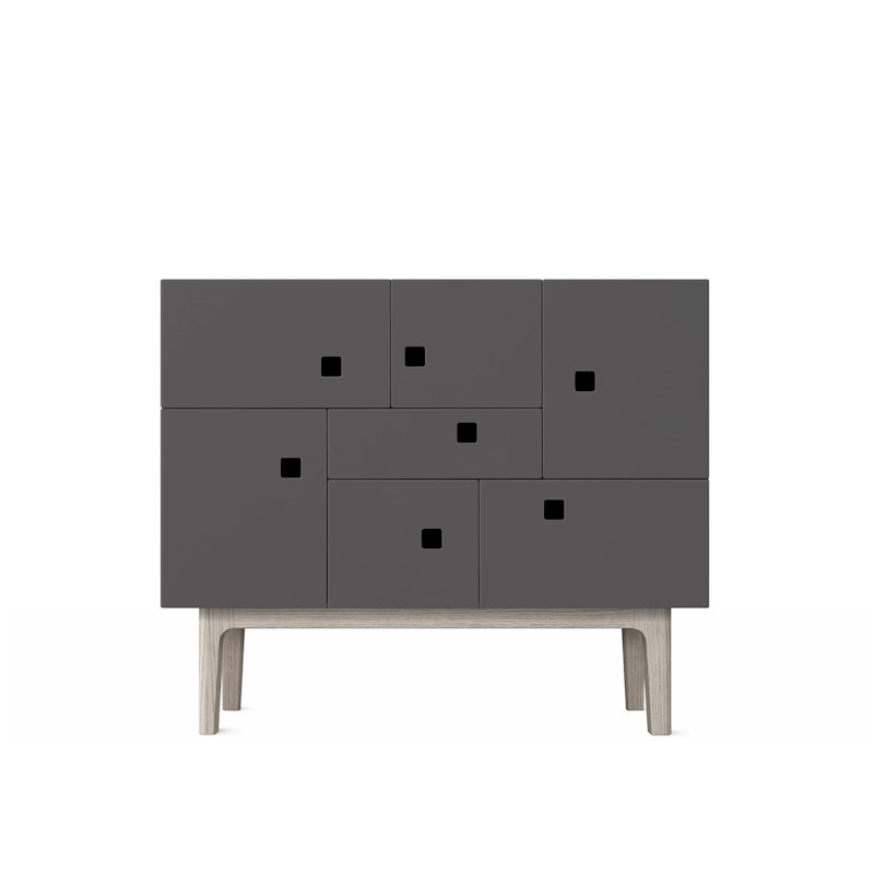 Peep C1 Sideboard, Slate Gray / Weiße Eiche