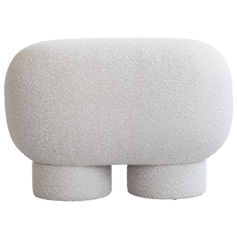 Big Foot Bank Gebroken Wit, 70 cm