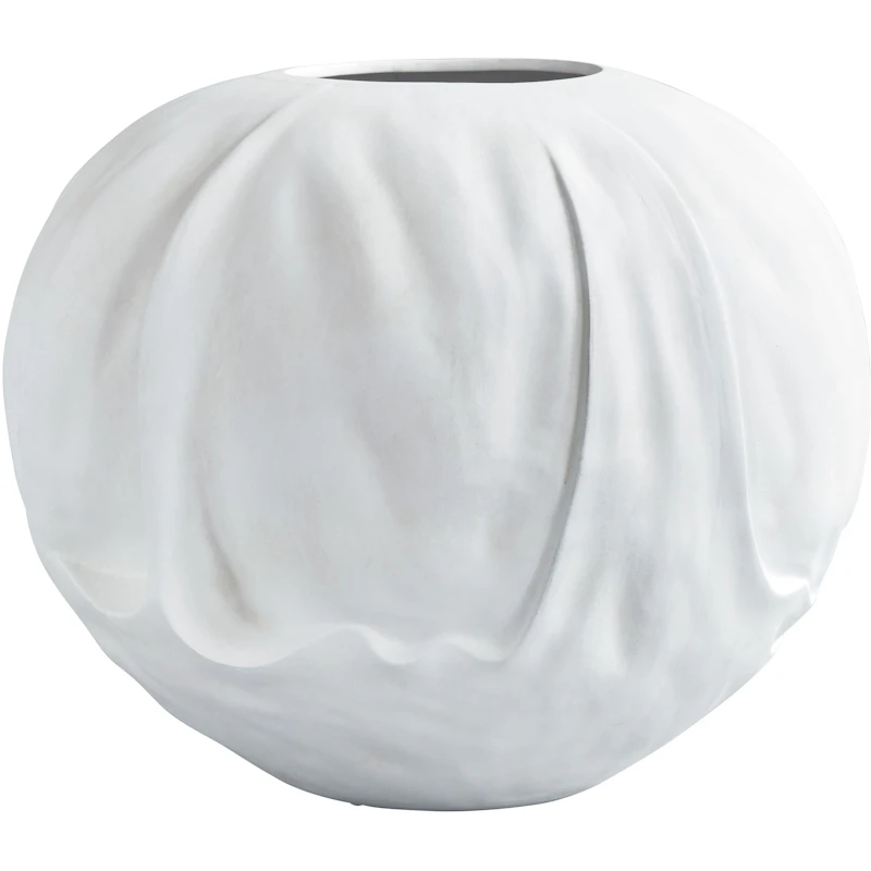 Orimono Vaas 50 cm, Gebroken Wit